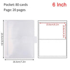 3/4/5/6 Inch 80/160 Slots Transparent Photo Album Idol Photocard Holder Idol Star Card Collect Book Creative Photo Card Holder