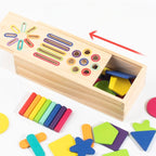 Wooden Geometric Solids Sorting Toy for Kids