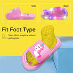 Kids Cartoon Unicorn Slippers Lighted Cute Toddler Shoes