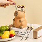 Cute Capybara Shaped Pen Holder Multifunctional Makeup Brush Organizer Desktop Storage Office Home Desk Decor Holiday Gift
