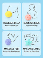 6Pcs Baby Sensory Ball, Baby Teething Toy, Montessori Early Childhood Education, Baby Water Toy Ball, Massage Ball