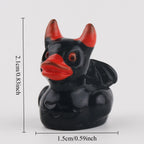 12Pcs/set Mini Resin Halloween Ducks and Ghost Miniatures Figurines Bulk for Garden Fairy Micro Landscape Home DIY Decoration
