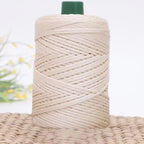 Summer Crochet Yarn Ice Rope 3mm Thread For Hand Knitting Bag Sun Hats Shoes Woven DIY Hook Cushion Silk Medium Thick About 200m