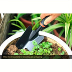 Durable Metal Gardening Shovel with Ergonomic Black Handle & Orange Accents - Perfect for Planting Flowers, Vegetables