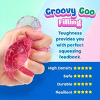 1Pc Squishy Multicolor Texture Ice Ball Squeeze Toy for Adult Soft Pinch Slow Rebound Pop Fidget Toys Halloween Christmas Gifts