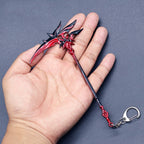 Game Impact Arlecchino Crimson Moon's Semblance Model Sword Cosplay Anime Hero Halloween Party Costume Necklace Fans Collections