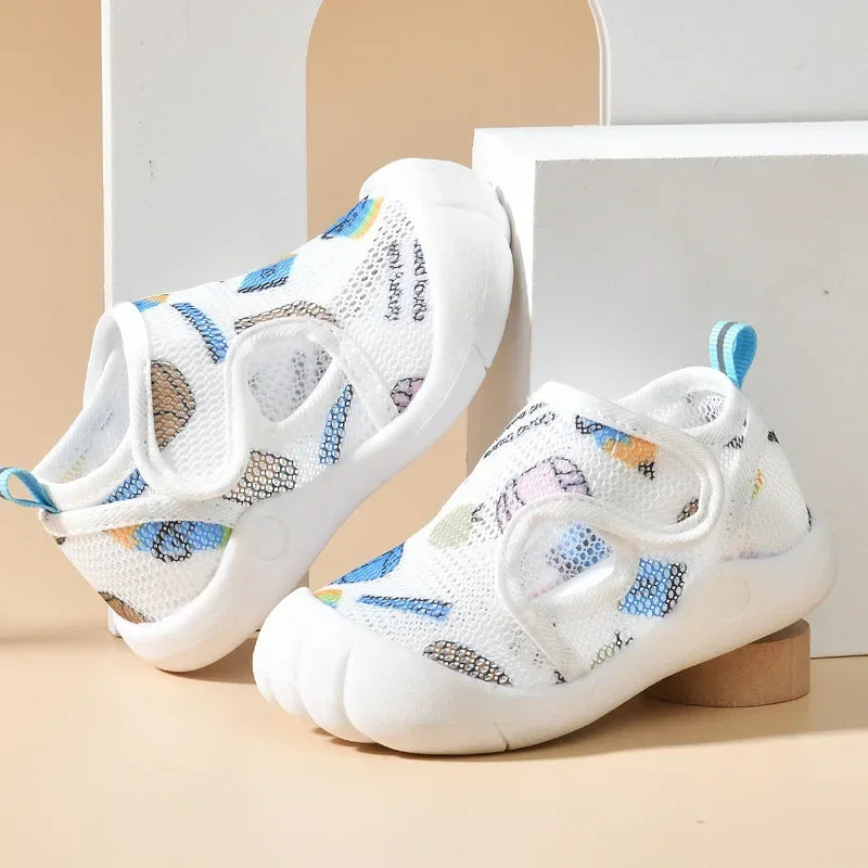 Kids Air Mesh Sandals Lightweight First Walker Shoes for Toddlers