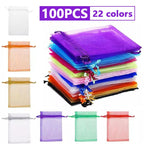 Colorful Organza Gift Bags for Jewelry and Party Decor