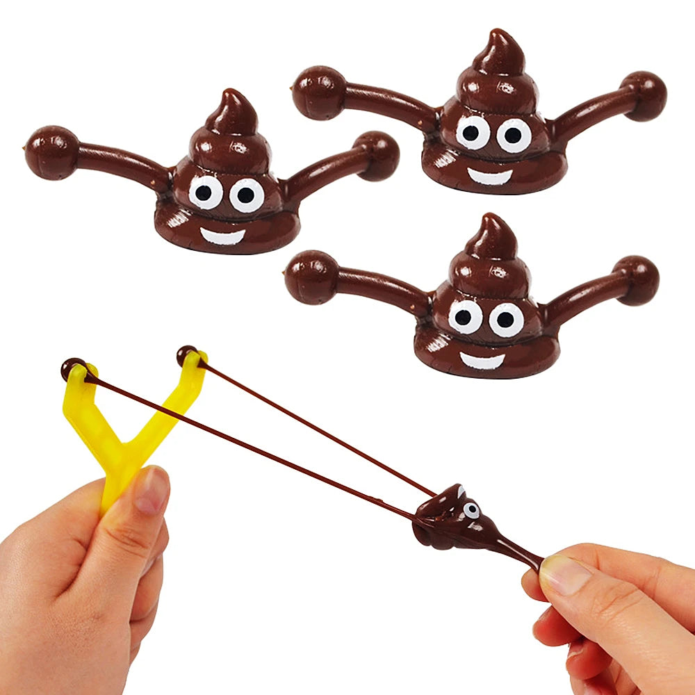 Set of 12 Fun Colorful Shooting Fake Poop Toys For Kids Birthday Party Favor Bag Piñata Filler Boys Girls Party Gifts Supplies