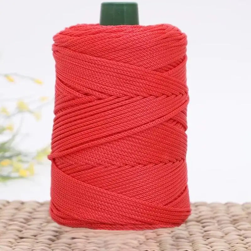 Summer Crochet Yarn Ice Rope 3mm Thread For Hand Knitting Bag Sun Hats Shoes Woven DIY Hook Cushion Silk Medium Thick About 200m