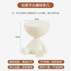 Light Luxury Cartoon Sofa Edge Table Creative Flat Head Coffee Table Small Household Plastic Coffee Table Furniture Side Table
