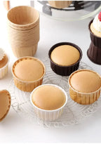 50pcs Golden Muffin Cupcake Paper Cup Oilproof Cupcake Liner Baking Cup Tray Case Caissettes Cupcake Wrapper Paper Wedding Party