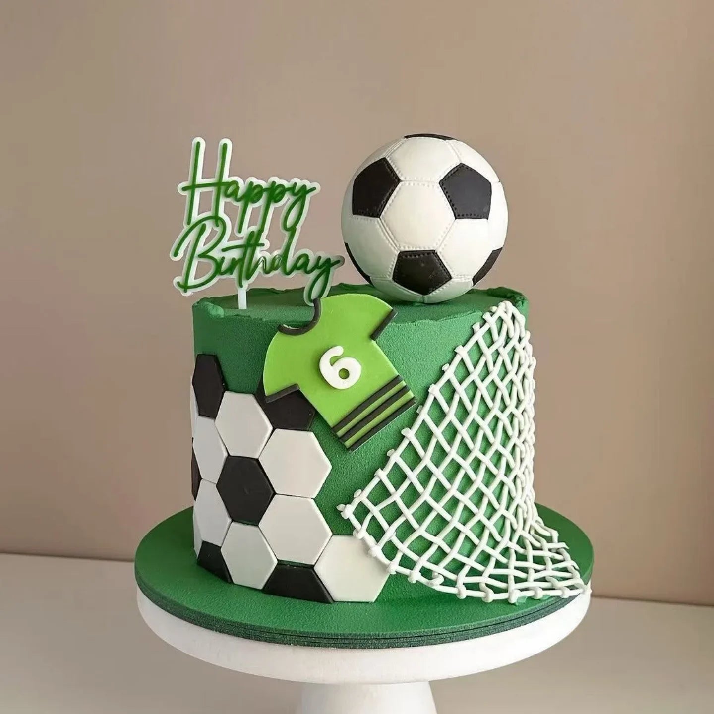 Football Boy Cake Topper Soccer Player Doll Decor for Birthday Party Sports Theme Childrens Celebration Supplies Cupcake Decor