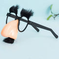 1pc Black Glasses With Eyelash & Nose & Beard Halloween Party Decoration Glasses For Women And Men