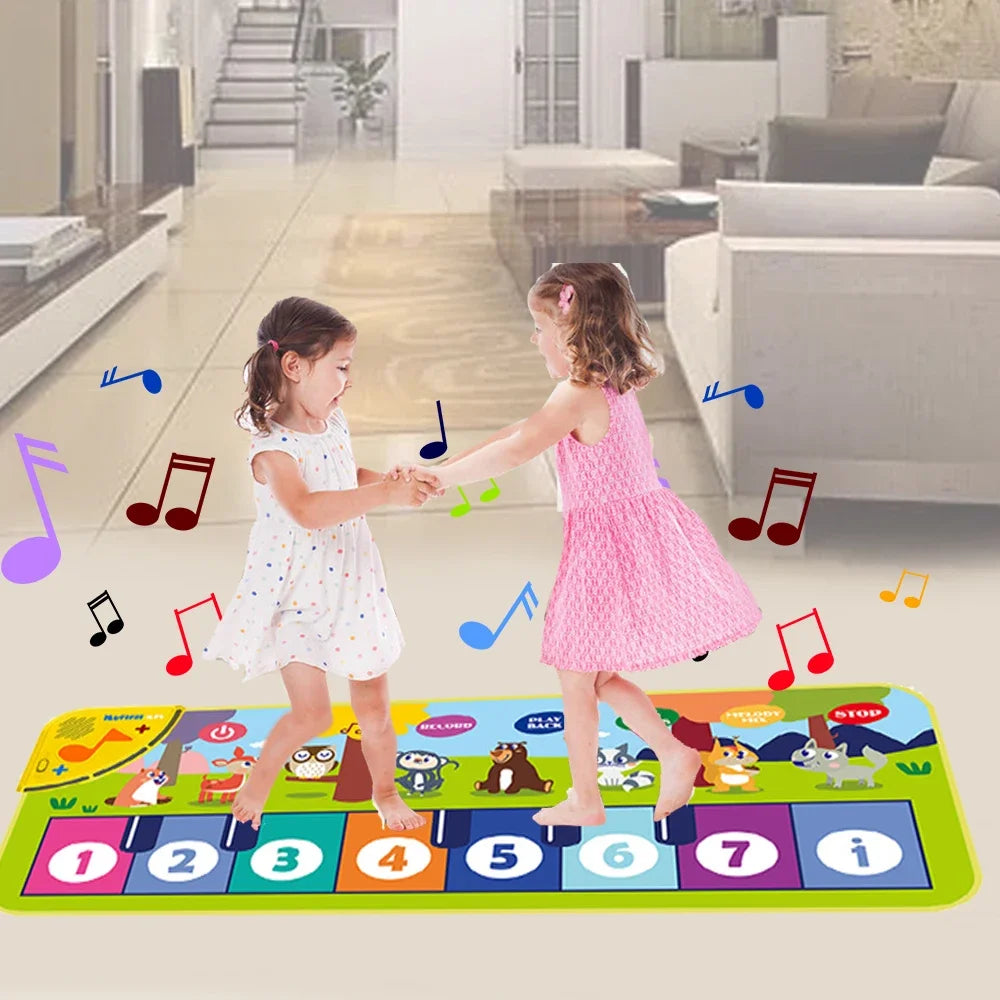 Kids Piano Mat Floor Keyboard Dance Mat Musical Toy for Toddlers