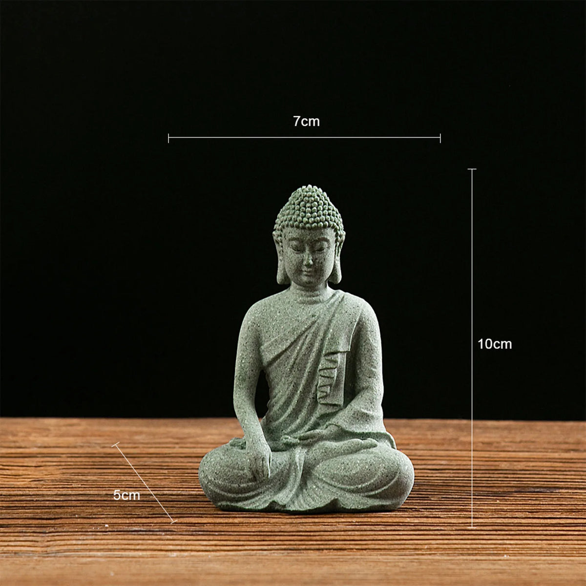 Stone Buddha Statue Ornaments Creative Craft Tabletop Statue Gift for Housewarmin