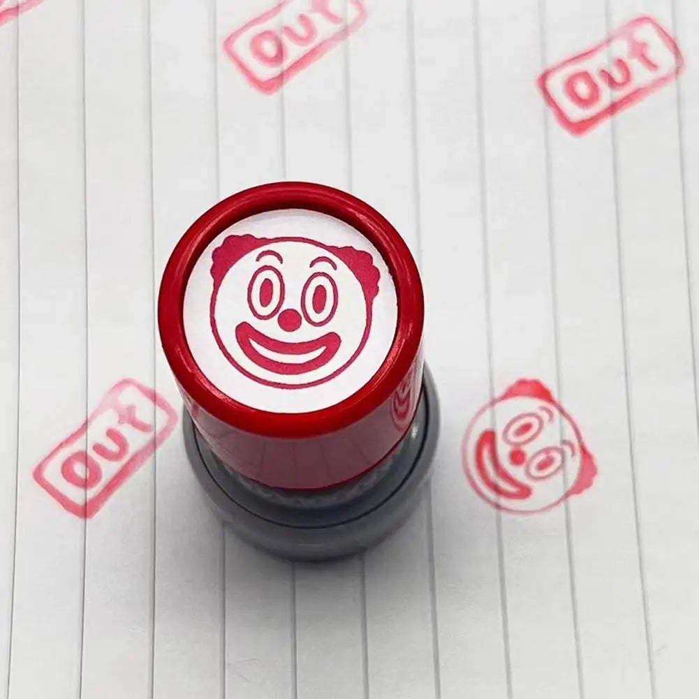 New Prank Trick Engraved Funny Seal Stamp Self-Inking Printing Kids Stamp Creative Novetly Face Memes Seal Clear Stamps