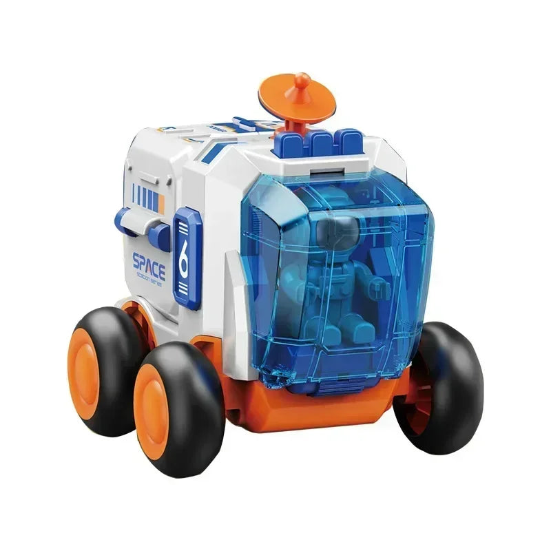 Children Puzzle Space Toy Car Simulation Model Astronaut Rocket Spaceship Series Toy Car for Boys Gift