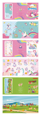 New Sticker Book Focus Potential Development Reusable Stickers Cartoon Animal Enlightenment Baby Early Education Book For Kids