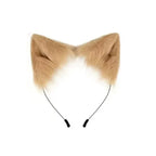 FluffyAnime Animal Fur Fox Tail Cat Paws Gloves and Ears Headwear Face Mask Cosplay Costume  Set Halloween Party Accessorie
