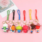 Disney Toy Story Figure Keyring Woody Buzz Alien Smarty Pants Car Keychain Cute Doll Pendant Birthday Christmas Gift for Kids