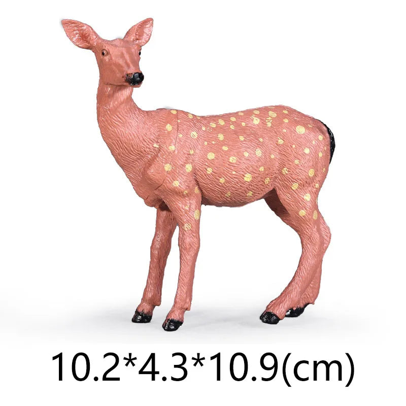 NEW Wild Animal Zoo Tiger Kangaroo Elephant Snake Bear Deer Koala Squirrel Model Figurine Collecta Toy Figures Gift for Children