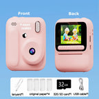Kids Instant Camera Color Printing Camera 32GB 1080P Thermal Print Toys Camera Print Photo Video Games Music Children Gift
