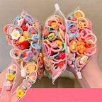 20-piece adorable hair tie set | colorful, stretchy, and smooth hair ties suitable for girls – can be worn in any occasion