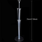 Runtowo 1set Birthday Balloon Stand Kit, Balloon Stand With Base And Pole For Wedding Birthday Party Decoration