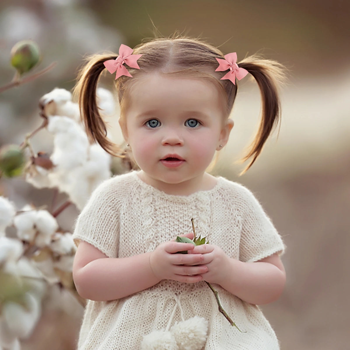 20/40Pieces Babies Tiny 2Inches Hair Bows Rubber Bands Hair Ropes Ponytail Holders for Baby Girls Infant Kids Hair Accessories