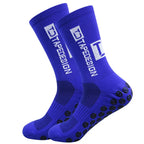 1 Pair Non Slip Soccer Socks Men Non Skid Grip Football Basketball Sport Cycling Socks 2025 New