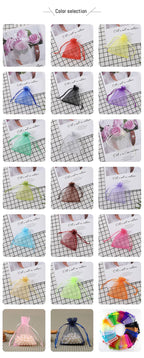 Colorful Organza Gift Bags for Jewelry and Party Decor