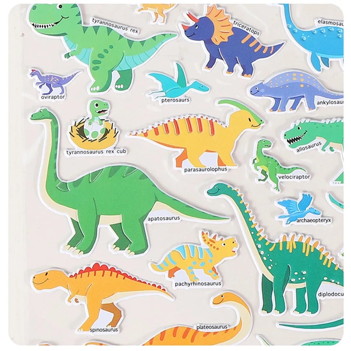 Sticker Books 3D Reusable Stickers Books Animal Dinosaurs Ocean World Vehicle Educational Travel Stickers