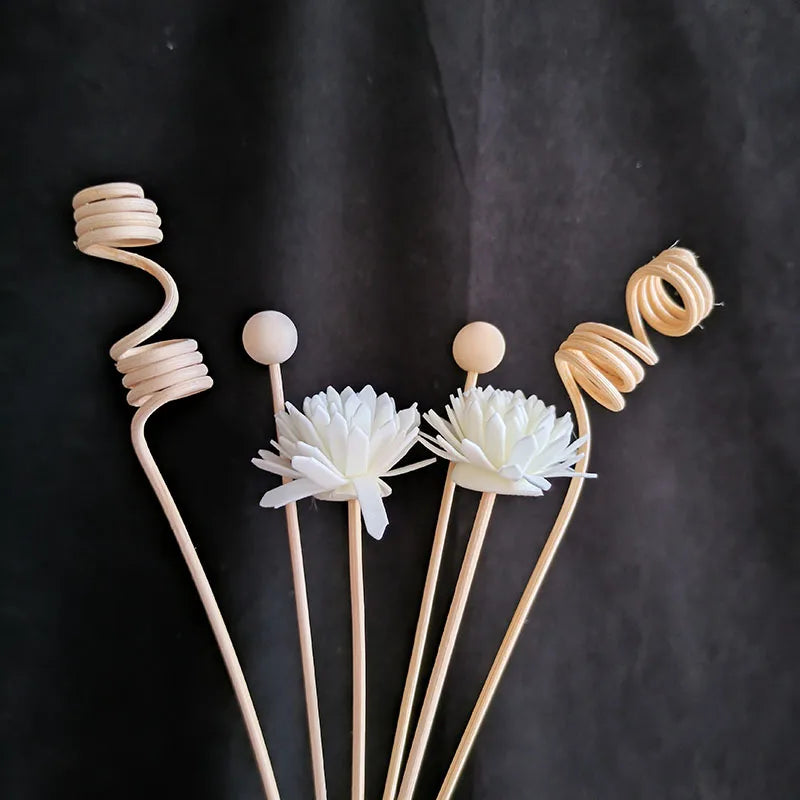 DIY Artificial Flower Rattan Reed Diffuser Refill Sticks 6pcs/8pcs/9pcs Essential Oil Home Fragrance Aroma Diffuse Clu