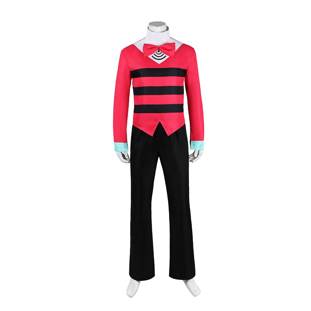 Vox Cosplay Costume Cartoon Hotel Top Pants Full Set Disguise Halloween Carnival Suit
