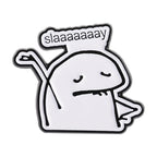 Funny Cartoon Characters Flork Enamel Pins No Me Ofrezcan Pan Simple Figure Brooches Lapel  Badge Jewelry Gifts for Friends