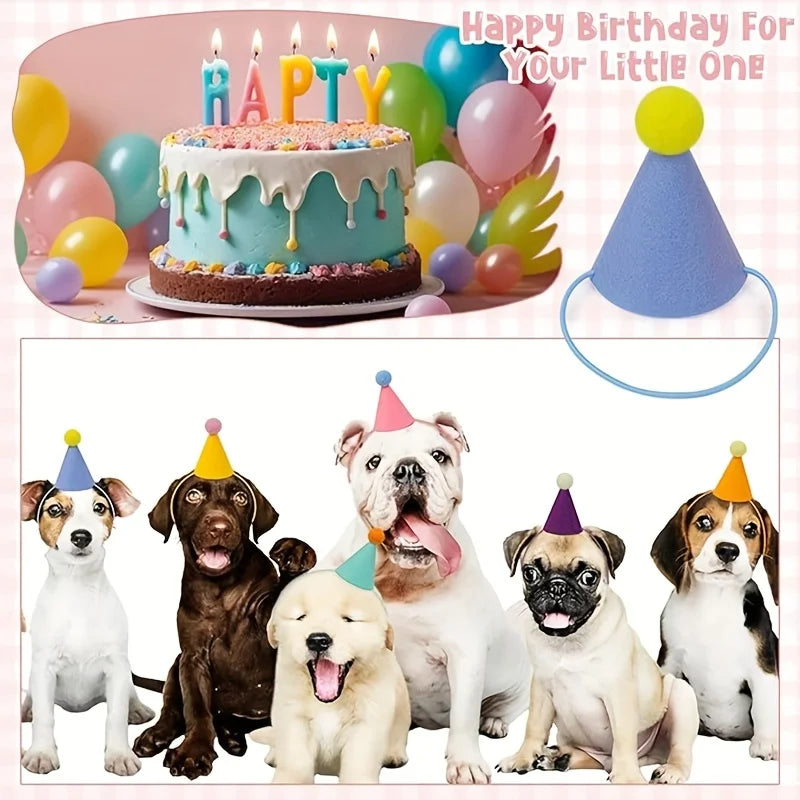 6pcs Mini Party Hats - Lightweight & Sturdy Cone Hats for Birthday, Wedding, Halloween, Christmas, New Year'S