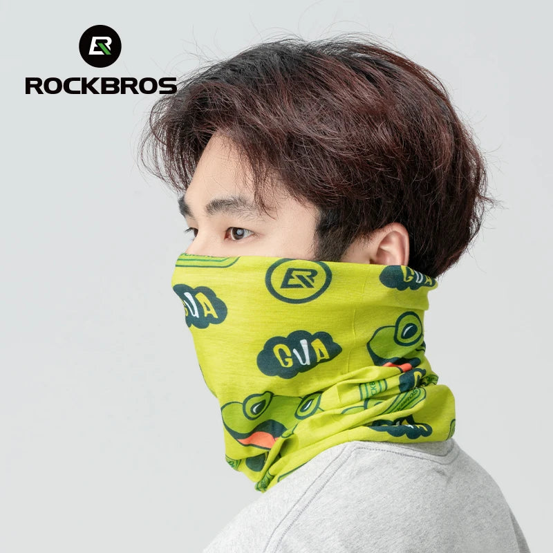 ROCKBROS Cycling Face Mask Sun Protection Hooded Scarfs Summter Breathable Bike Headband Motorcycle MTB Road Bicycle Headscarf