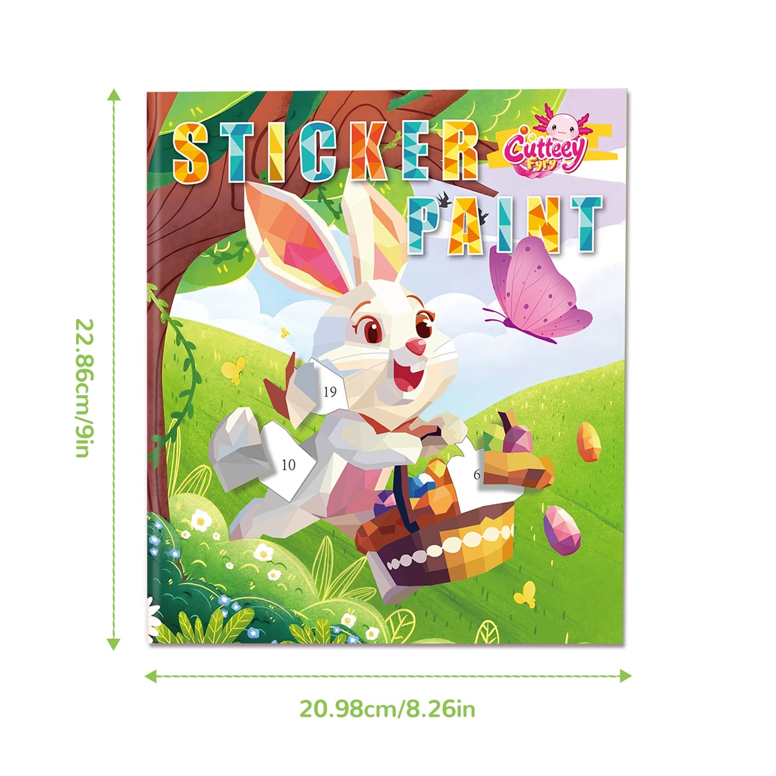 1/2PCS CutteeyFyry Sticker Book By Number Unicorn Stickers Paint Book For Kids Paint by Number Sticker Book Keep Kids Busy