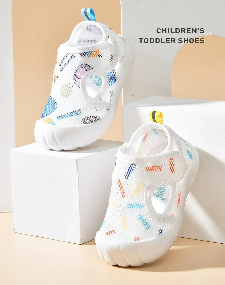 Kids Air Mesh Sandals Lightweight First Walker Shoes for Toddlers