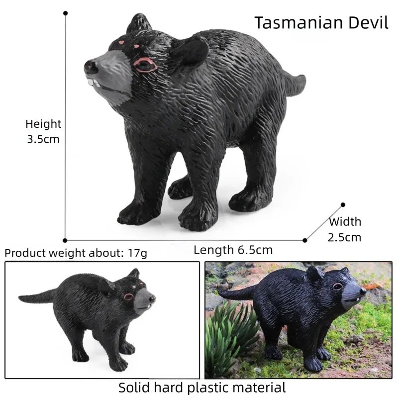 Oenux Realistic Wildlife Animal Model Beaver Badger Wolverine Anteater Pangolin Figurine  Simulation Cognitive Educational Displ