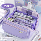 Prism Pencil Case Large Capacity Student Stationery Case Pencil Bag High Value Stationery Bag Multi-function Pencil Case