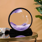 3D Glass Moving Sand Art Creatitive Sandscape In Motion Display Flowing Sand Frame Hourglass Painting for Home Decor for Gifts