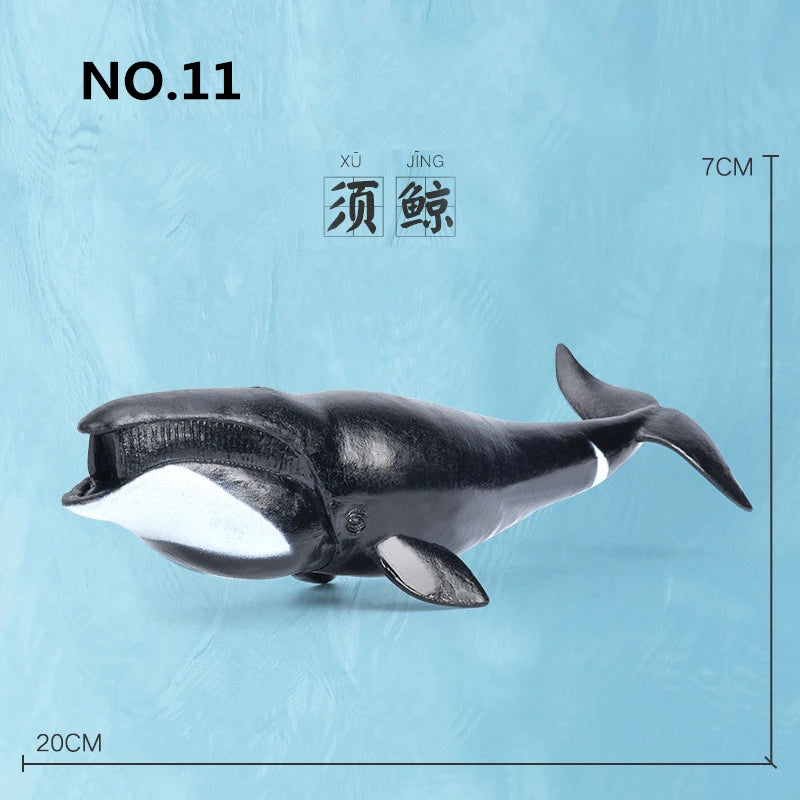12 Styles Simulated Marine Sea Life Whale Shark Model Ocean Animals Dolphin Creative Home Decor Toys For Children Christmas Gift