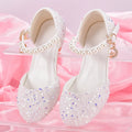 Girls Princess Party Heels Shiny Star Dress Shoes for Kids