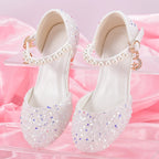 Girls Princess Party Heels Shiny Star Dress Shoes for Kids