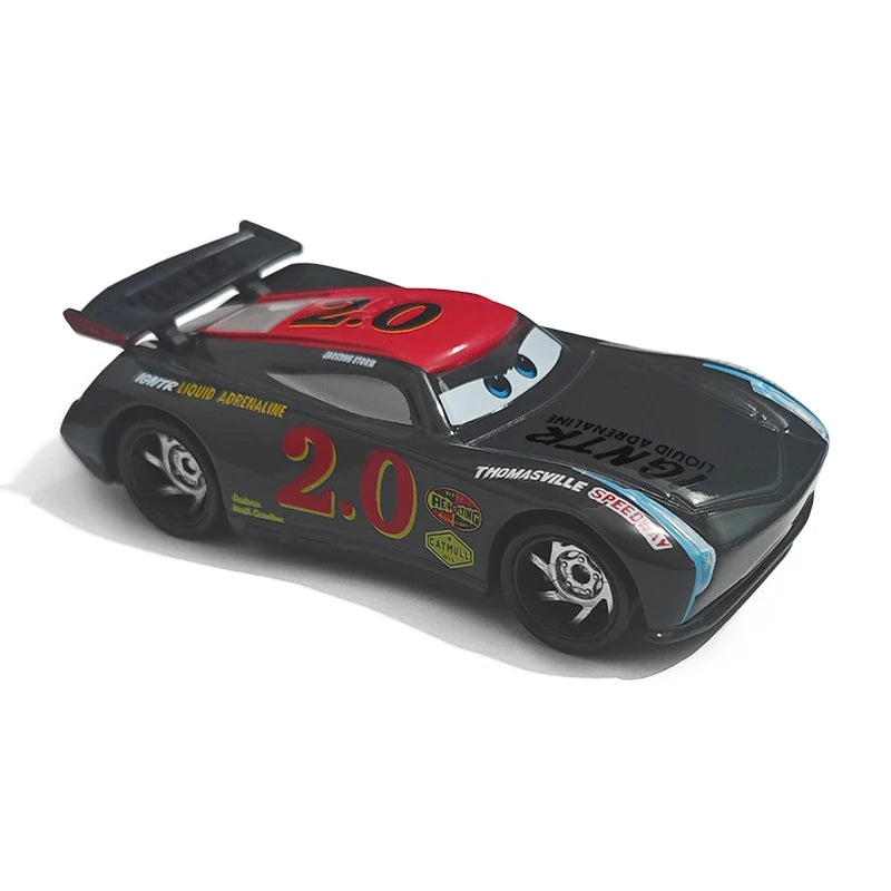 Cartoon Pixar Cars Lightning McQueen 1/55 Metal Die Casting Anime Figure Storm Jackson Racing Toys Collectibles Children's Gifts