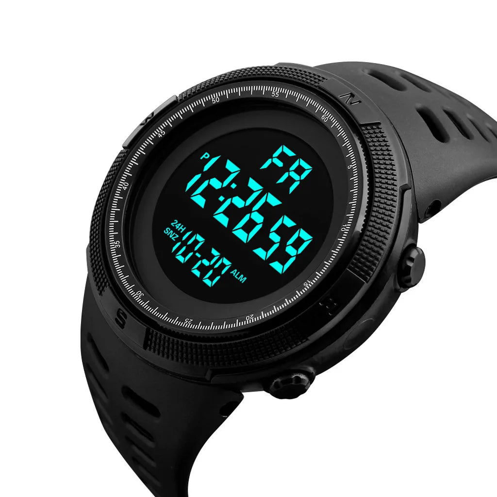 Men’s LED Digital Sports Watch – Luminous Military Wristwatch