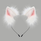 Handmade Faux Fur Animal Ears Headband Furry Cat Fox Ear Hairhoop Headwear Costume Accessory for Cosplay Masquerade