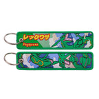 Japanese Anime Elf Monsters Keychain for Cars Backpack Key Holders Embroidery Keyrings Key Tag Jet Tag Accessories Gifts 1pcs